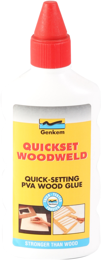 Genkem Quickset Woodweld - Exhaust System Clipart (353x908), Png Download