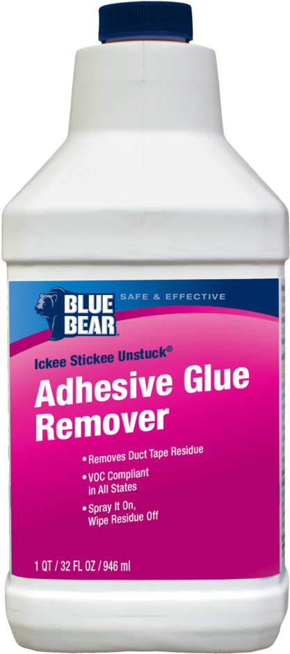 Blue Bear Adhesive Glue Remover Franmar Products - Blue Bear Clipart (459x1024), Png Download
