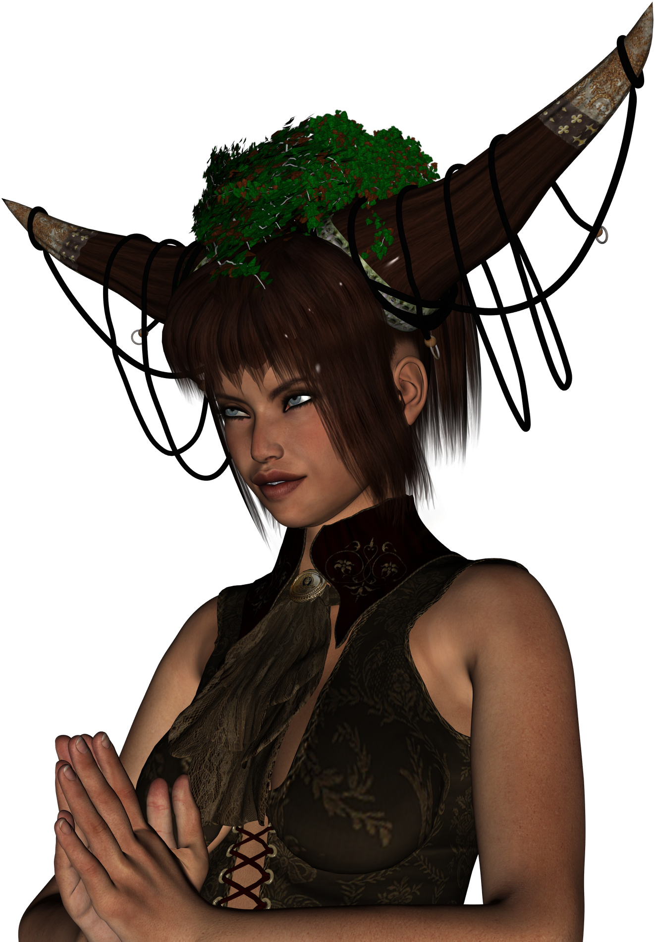 Priest Prayer Fantasy Clipart (2000x2000), Png Download