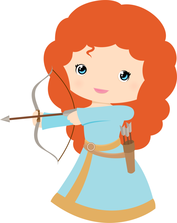 Awesome Design Brave Clipart Free Princess Merida Clip - Cute Brave Clipart - Png Download (716x900), Png Download