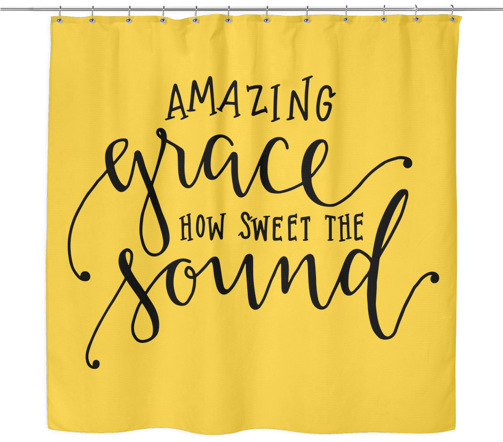 Amazing Grace Shower Curtain - Window Valance Clipart (1024x1024), Png Download