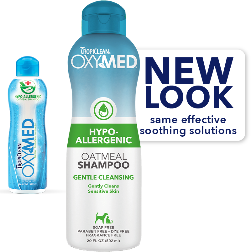 Tropiclean Oxymed Hypo-allergenic Shampoo For Dogs - Plastic Bottle Clipart (800x1200), Png Download