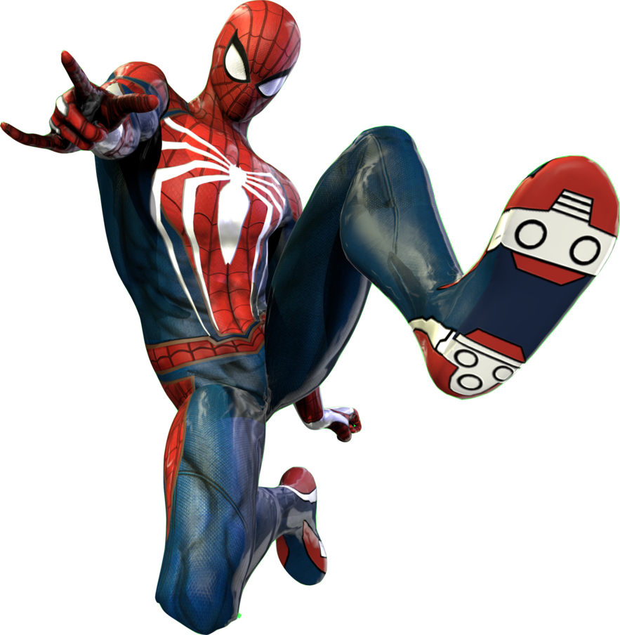 Drawing 3d Spiderman - Hombre Araña 2018 Png Clipart (883x904), Png Download