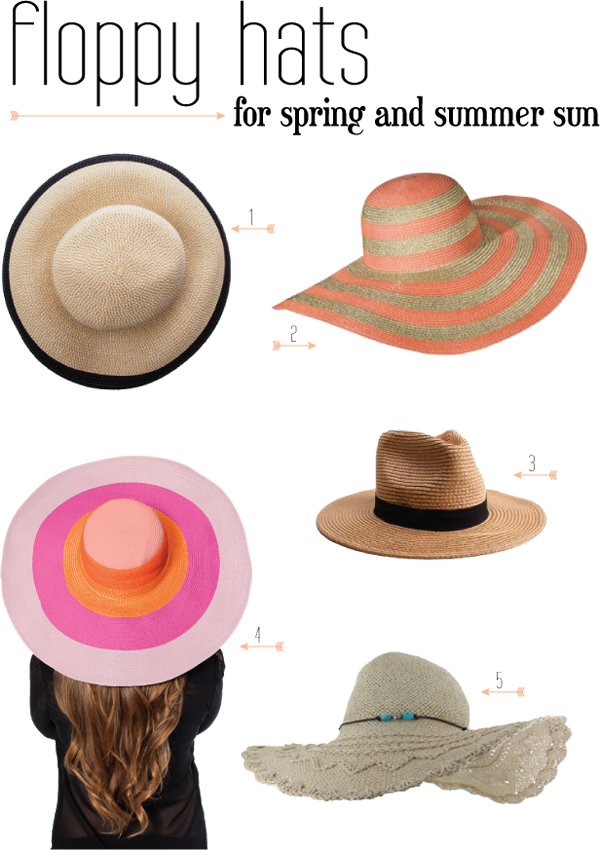 Floppy Hats For Spring And Summer Fun - Sun Hat Clipart (600x850), Png Download