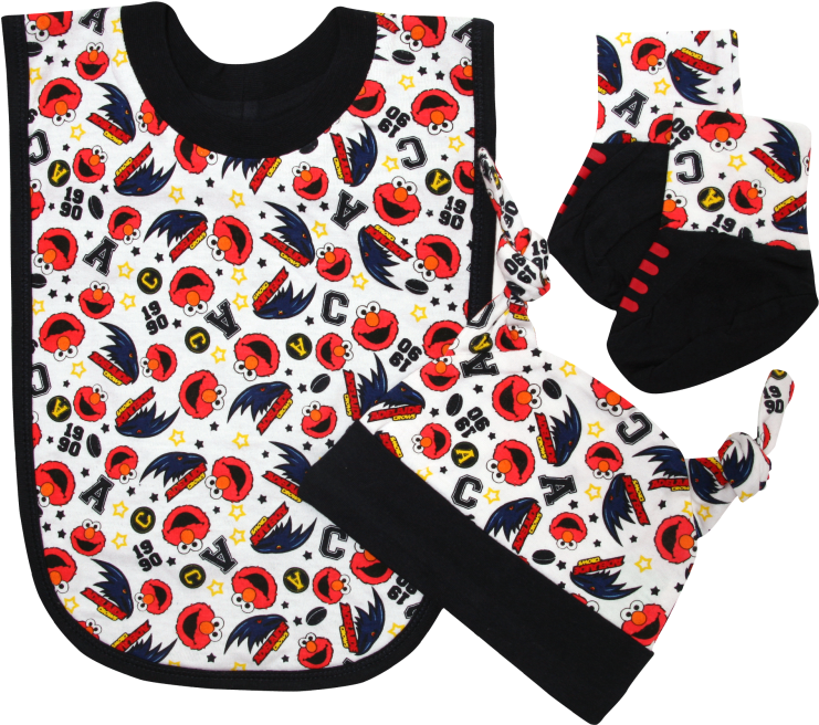 Adelaide Crows Sesame Street Baby 3 Piece Gift Set - Active Tank Clipart (741x656), Png Download