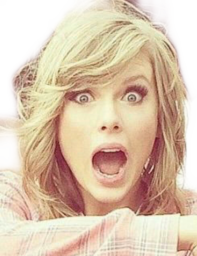 #taylorswift #surprised #freetoedit - Tongue Clipart (749x973), Png Download