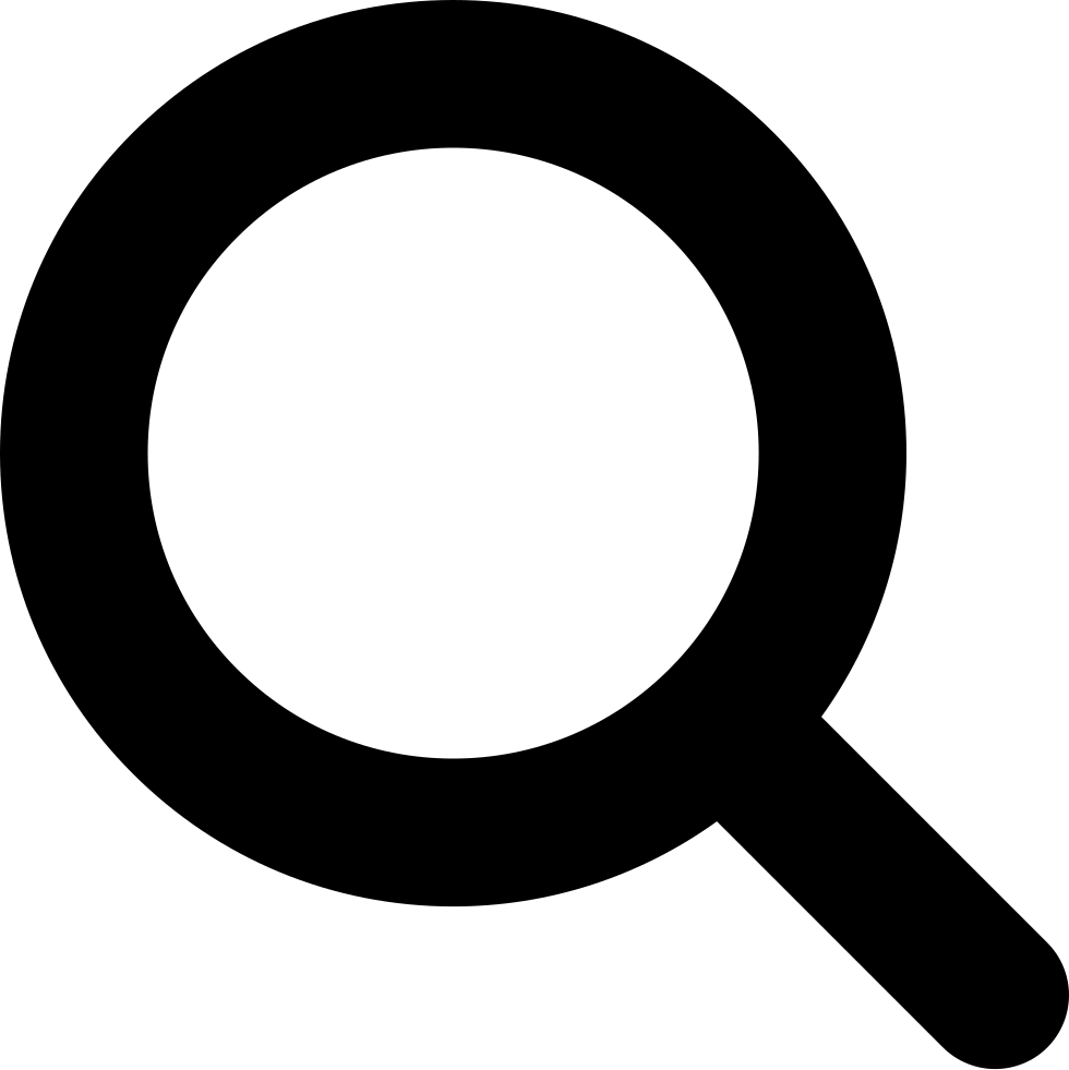 Magnifying Search Lenses Tool Comments - Search Flat Icon Png Clipart (980x981), Png Download