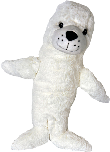 "baby" The Seal 16 Inch Heartbeat Animal With Sound - Teddy Bear Clipart (520x600), Png Download