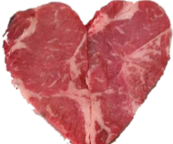 Heart Shaped Meat Clipart (640x480), Png Download