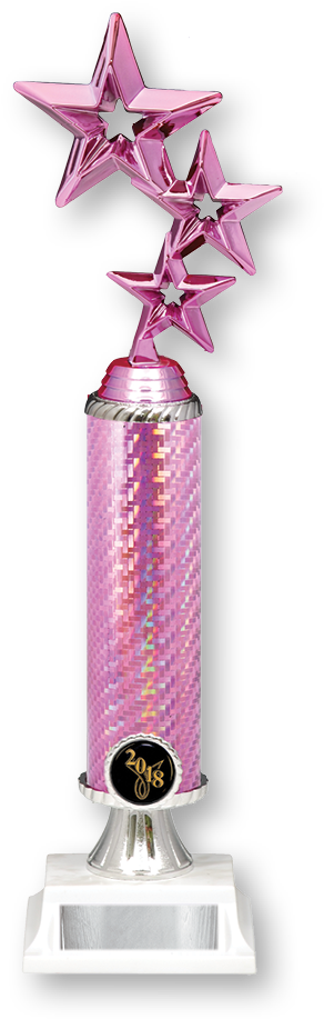 Ad Dance Pink Stars Adc69 - Polka Dot Clipart (382x947), Png Download