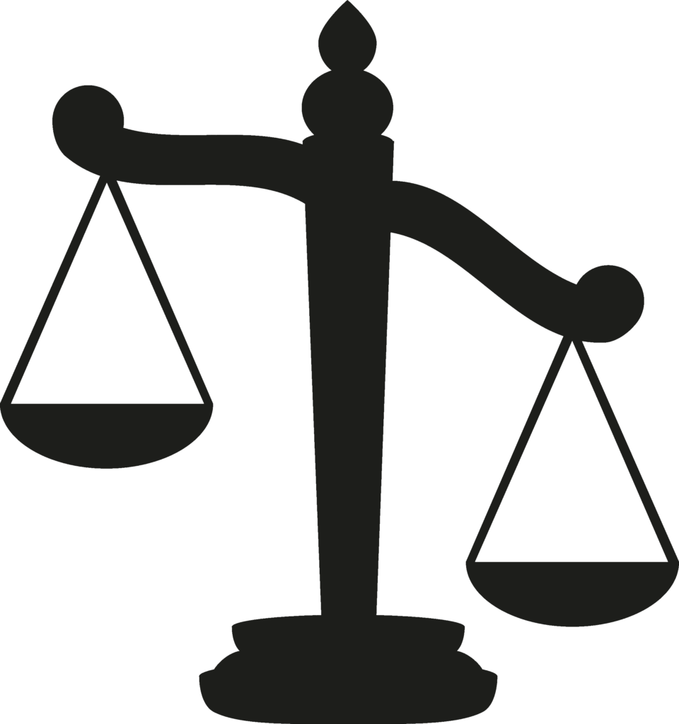 Scales Of Justice - Balance Of Justice Clipart (960x1024), Png Download