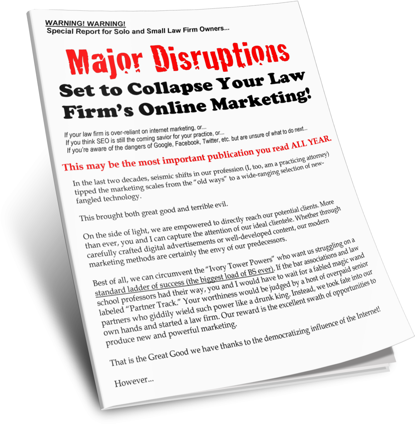 Discover The Major Disruptions Set To Collapse Your - Flyer Clipart (1600x1484), Png Download