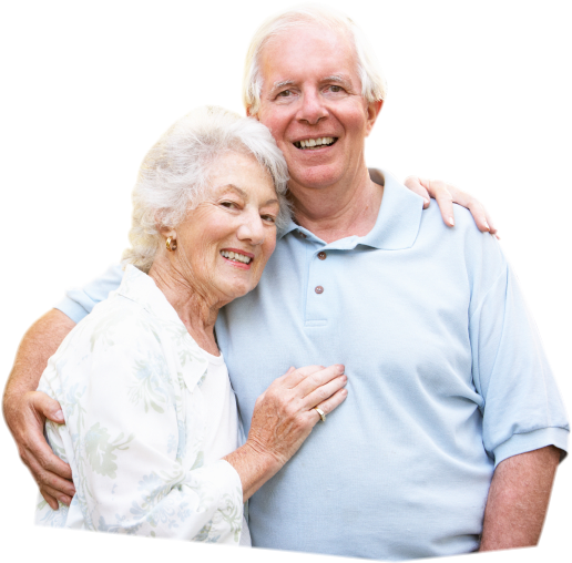 Lovely Senior Couple - Elderly Couple Transparent Background Clipart (613x566), Png Download