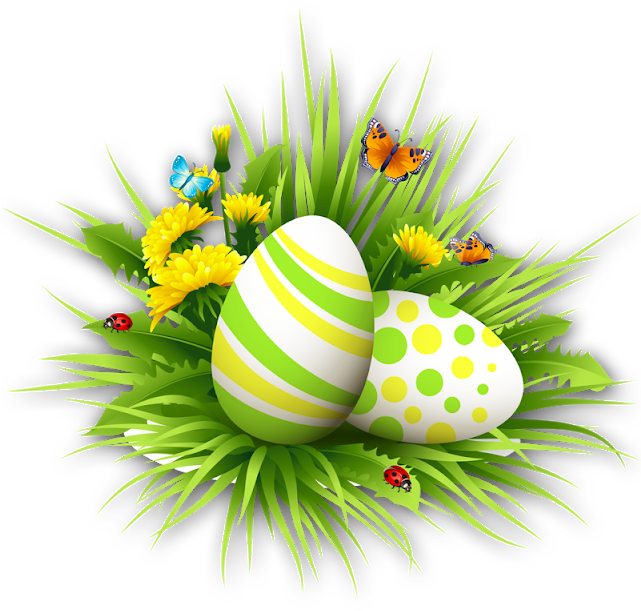 Come Back Often, We Update Regularly - Png Easter Eggs On Grass Clipart (640x640), Png Download