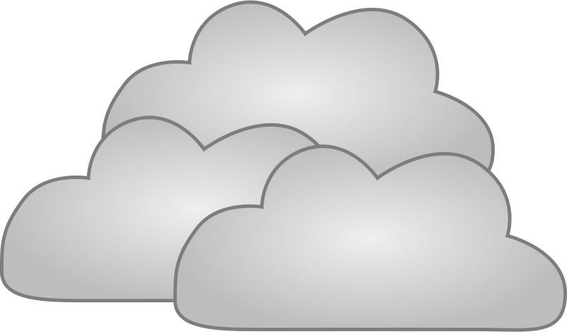 Clipart Nuage - Grey Clouds Clipart - Png Download (800x469), Png Download
