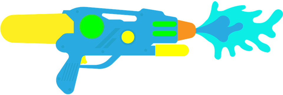 Water Gun Children Child Play Water Gun Toys Kid - Water Gun Clipart (960x480), Png Download