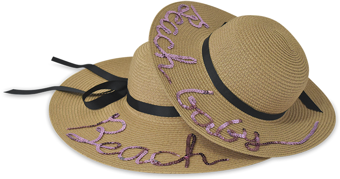 Mother And Daughter Beach Floppy Summer Hat Set - Party Hat Clipart (800x800), Png Download