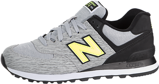 Many Happy Returns New Balance Women 574 Trainers Light - New Balance 574 Sneakers Grey Black Yellow Clipart (650x650), Png Download