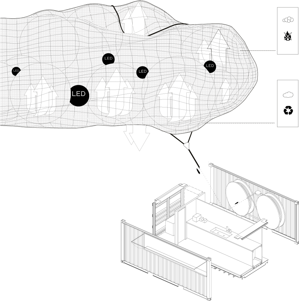 The Neighbourhoods, Floating Over The City At Night - Illustration Clipart (1000x1000), Png Download