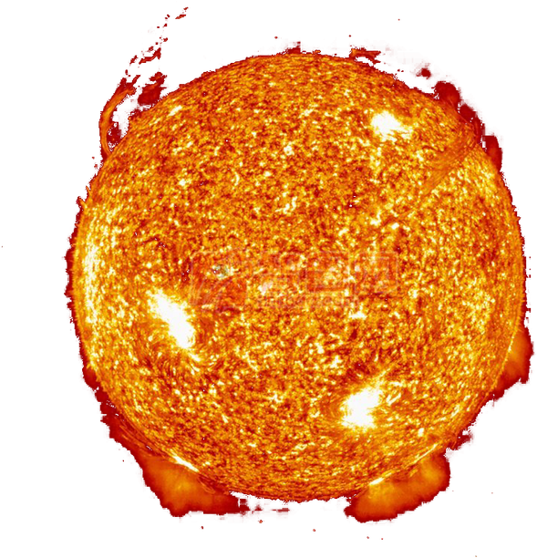Earth Geomagnetic Storm - Sun Png Transparent Background Clipart (650x664), Png Download