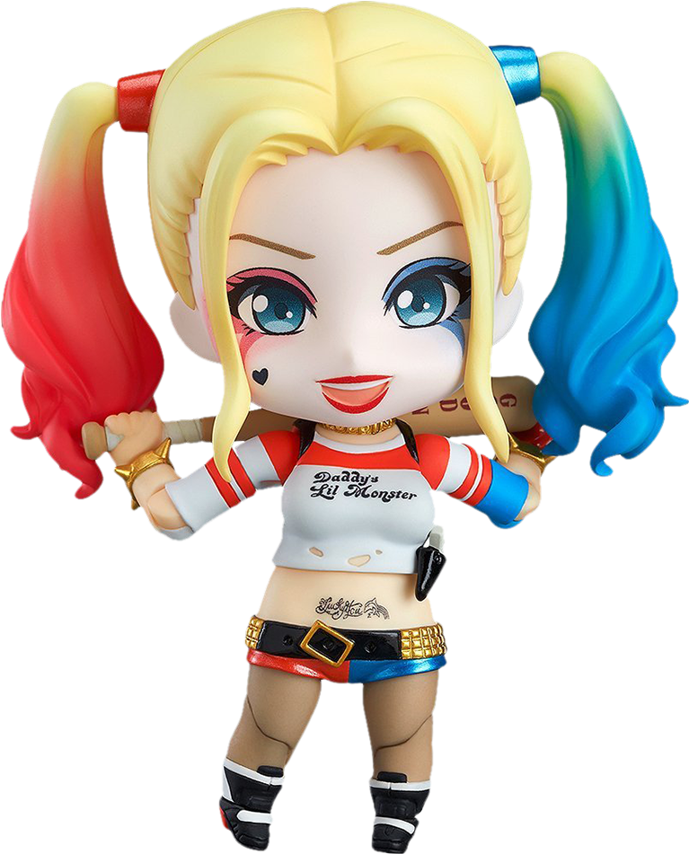Dc Comics Suicide Squad Harley Quin Nendoroid Figure - Action Figure Harley Quinn Clipart (1000x1000), Png Download