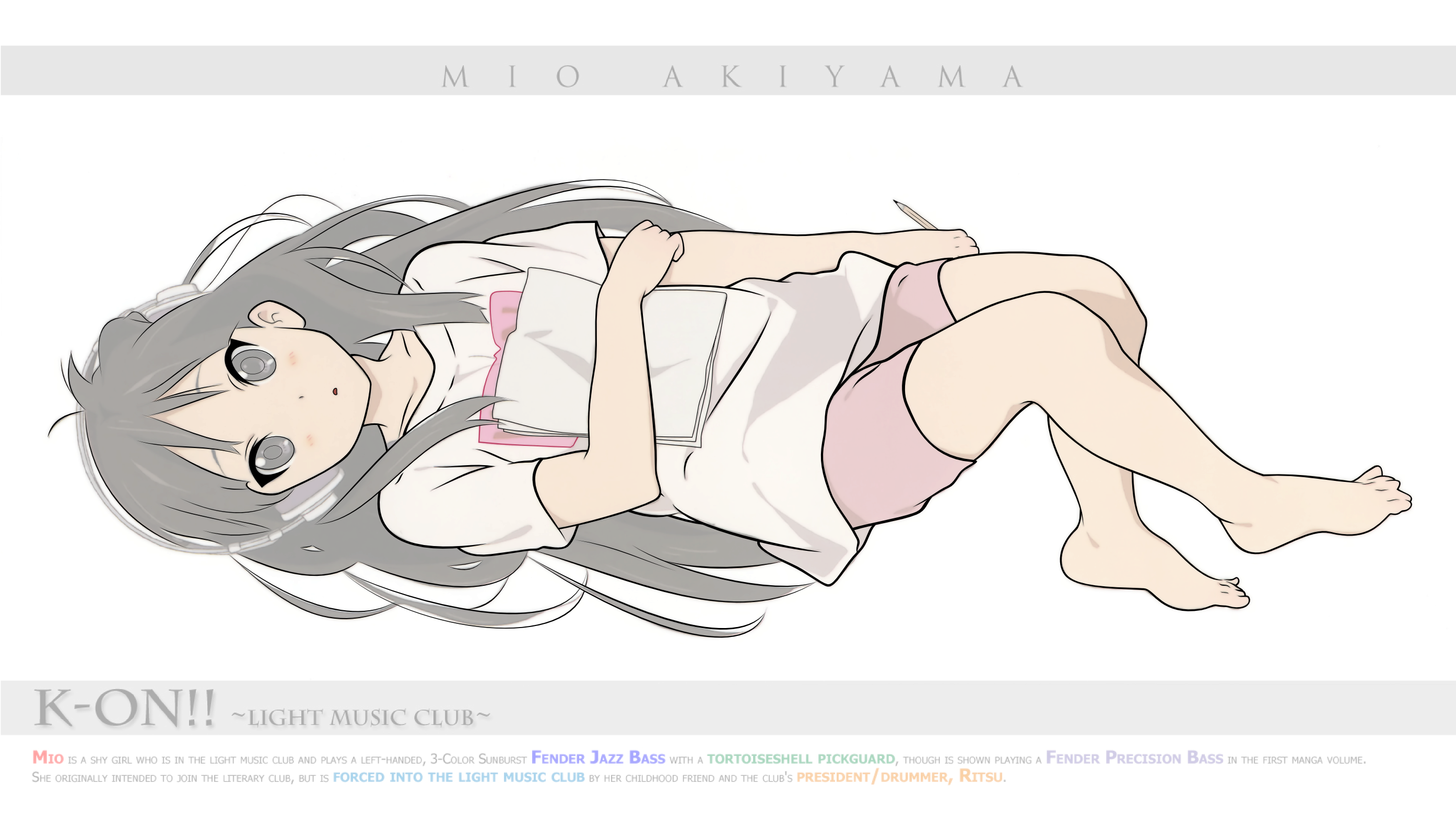 View Mio Laying Down , - Cartoon Clipart (2788x1563), Png Download