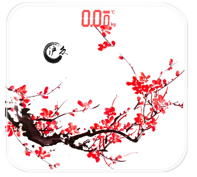 Tranh Hoa Đào Thủy Mặc Clipart (800x800), Png Download
