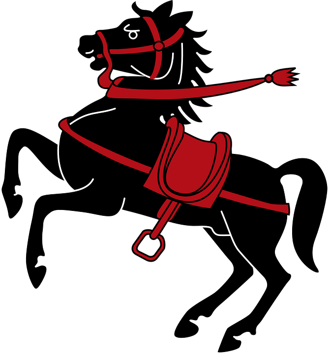 Brown Horse Png Clipart - Medieval Horse Clipart Transparent Png (669x720), Png Download