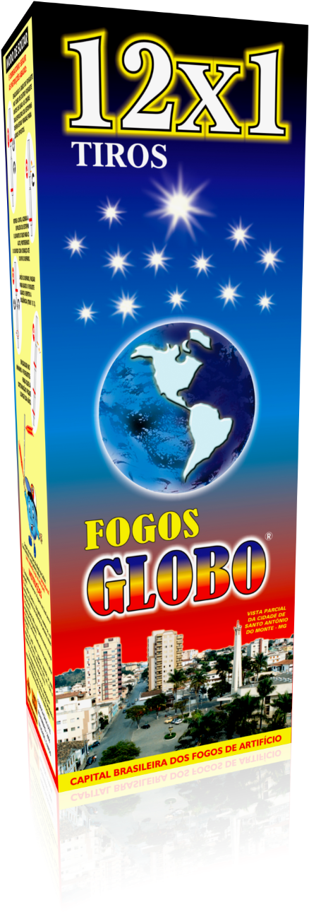 Caixa De Rojão 12 Tiros Clipart (438x1290), Png Download