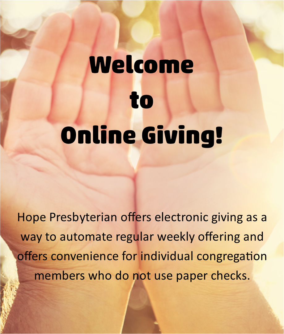 Online Giving Hope Presbyterian Church - Poster Clipart (919x1080), Png Download