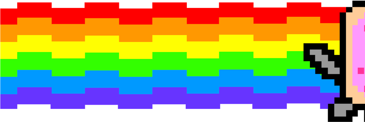 Nyan Cat Sticker Clipart (1200x630), Png Download