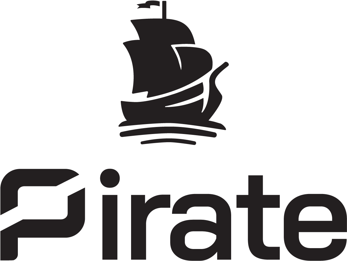 Pirate Logo Stacked Clipart (1641x999), Png Download