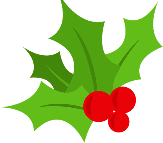 Rose Bush Clipart Holly Berry Bush - Transparent Holly Leaf Png (640x480), Png Download