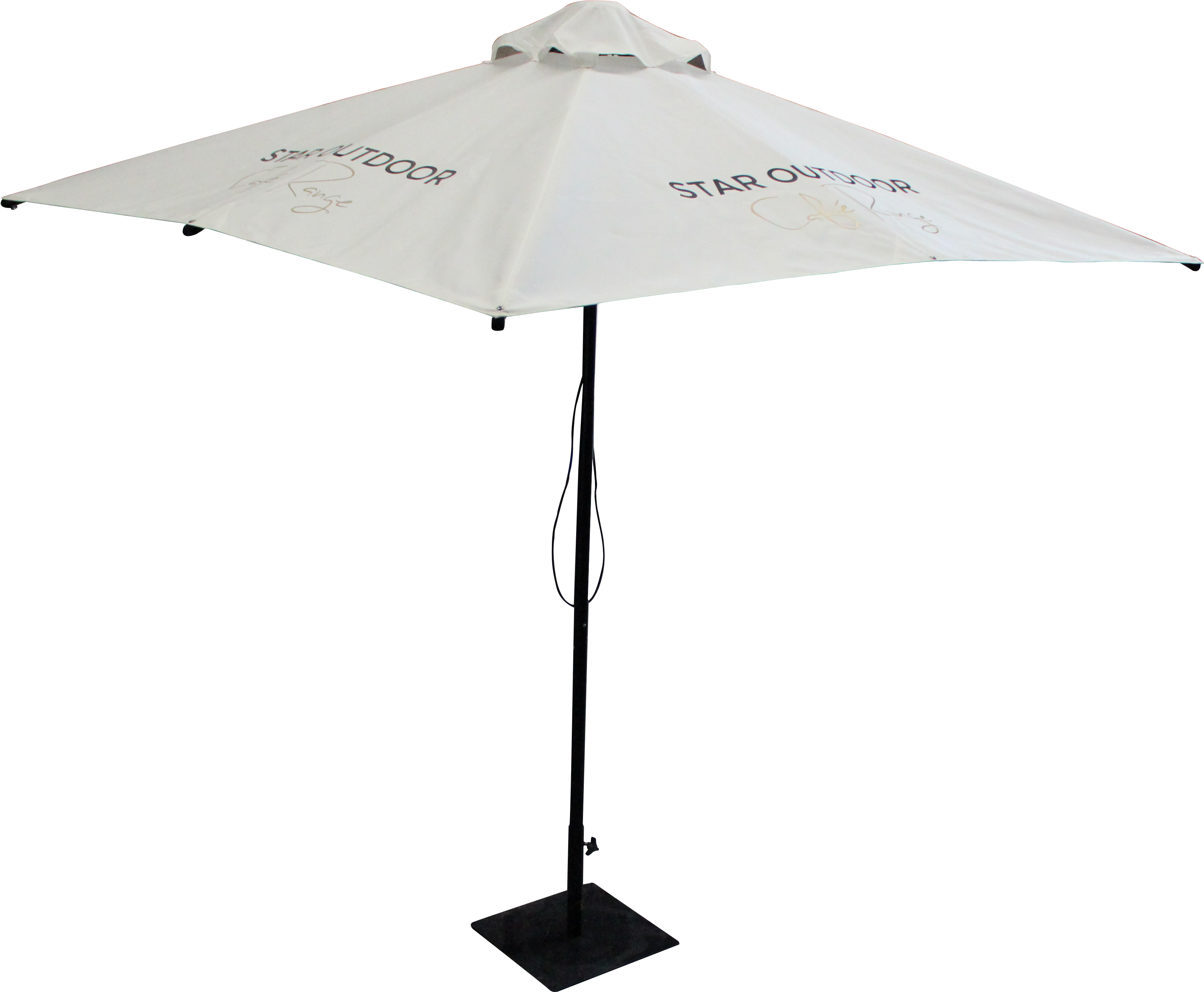 White Umbrella Png - Outdoor Cafe Umbrella Png Clipart (3456x3456), Png Download