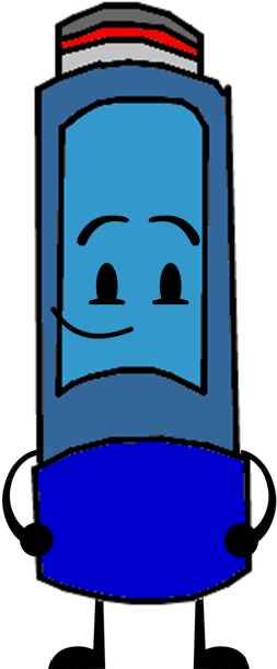 Asthma Inhaler New Front - Asthma Inhaler Bfdi Clipart (1022x757), Png Download