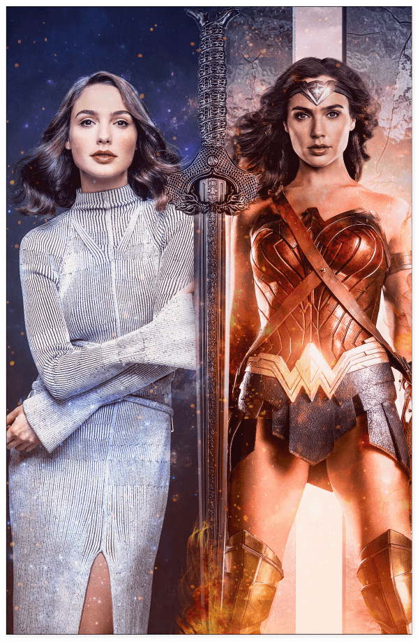 Gal Gadot Poster Gal Gadot Wonder Woman, Marvel Vs, Clipart (1024x1024), Png Download