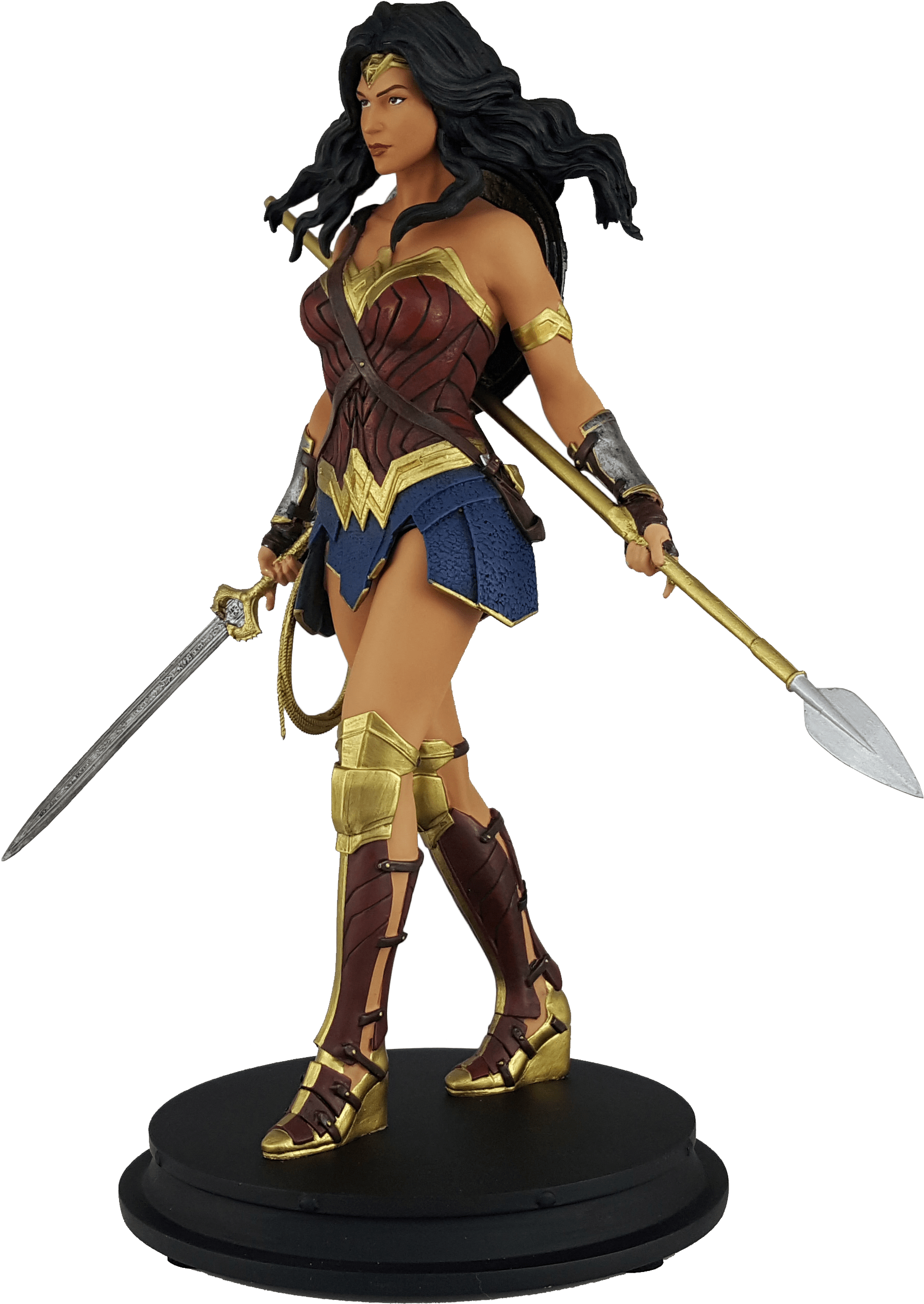 Wonder Woman Movie Statue, Based Off The Film's Scans - Action Figure Clipart (2529x2529), Png Download