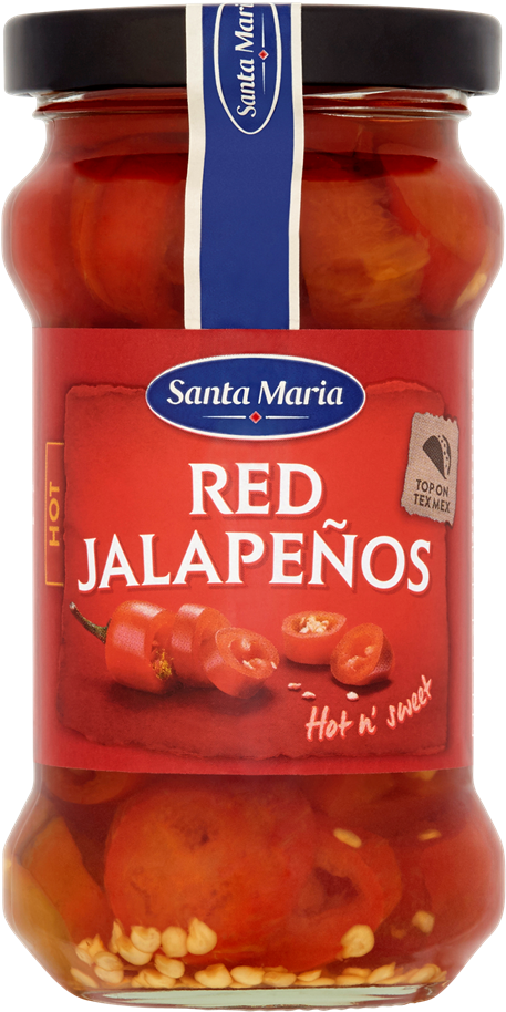 Red Jalapeños Hot - Bockwurst Clipart (457x914), Png Download
