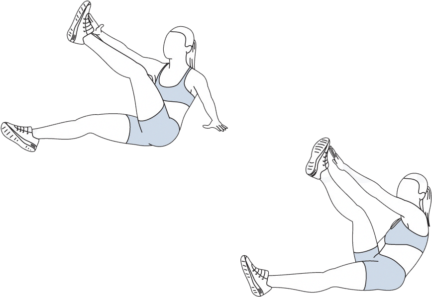 How To Get 6 Pack Abs Women, 6 Pack Abs Women, Girls - Cross Body Toe Taps Clipart (932x665), Png Download