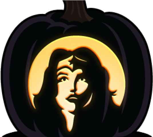 Wonder Woman Clipart Pumpkin Carving Stencil - Wonder Woman Pumpkin Carving Ideas - Png Download (640x480), Png Download