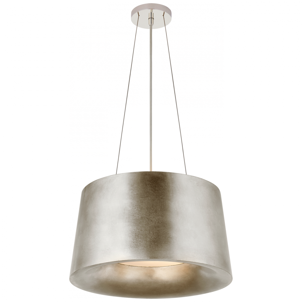 Halo Small Hanging Shade In Burnished Silver Lea - Chandelier Clipart (1000x1000), Png Download