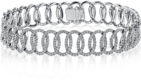 This Stylized Bangle Bracelet Sparkles With - Bracelet Clipart (600x600), Png Download
