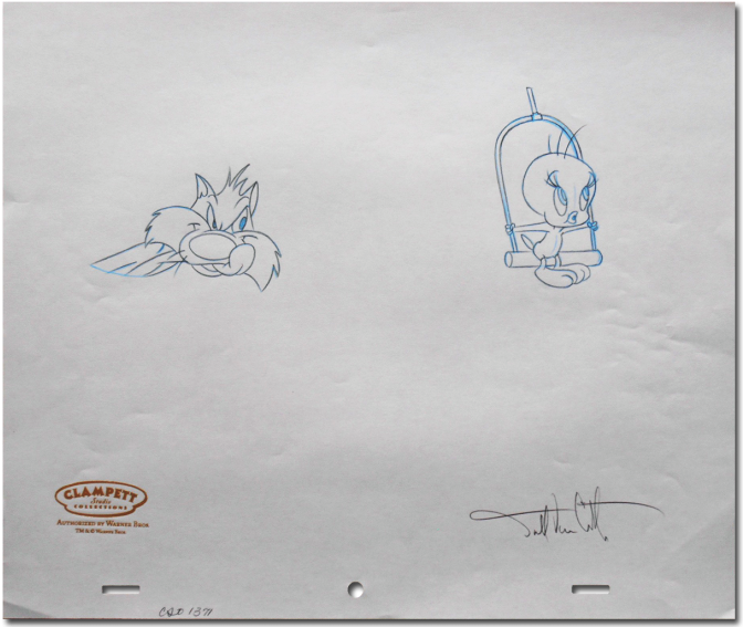 Warner Bros Animation, 1980s, Original Studio Art Graphite - Sketch Clipart (676x676), Png Download