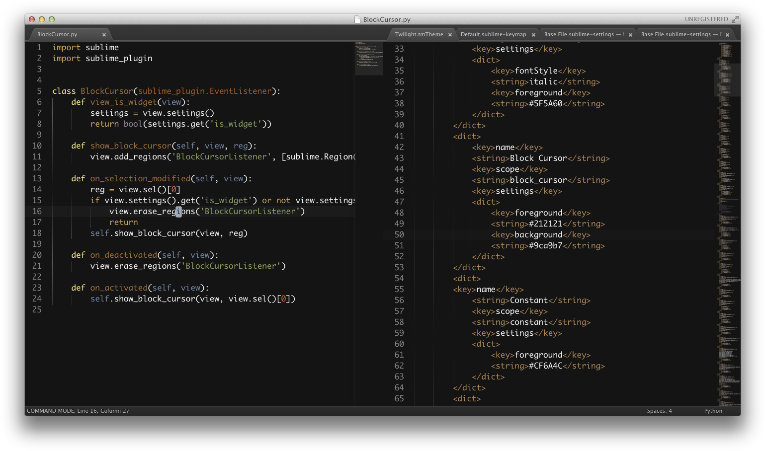 The Default Cursor In Sublime Text Is A Thin Line With - Caret Style Sublime Clipart (1554x923), Png Download
