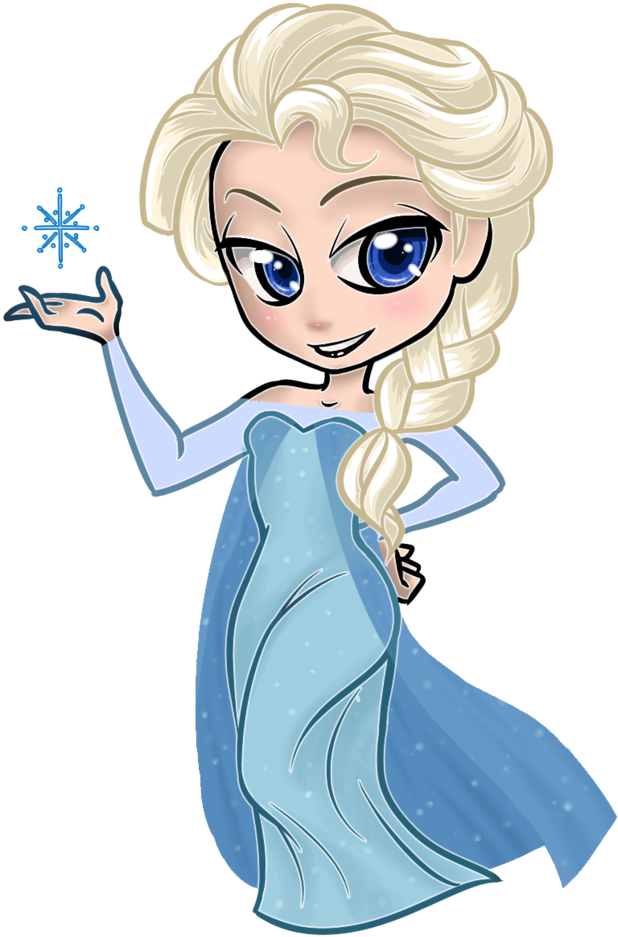Elsa Chibi Png - Cartoon Clipart (811x985), Png Download