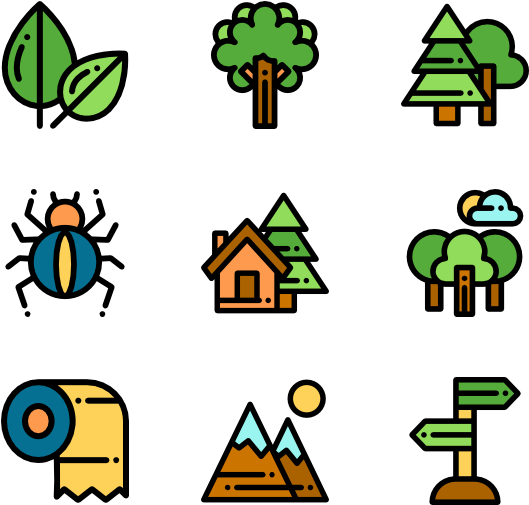 In The Forest Clipart (600x564), Png Download