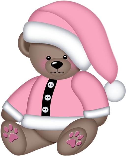 Winter Teddy Bear - Teddy Winter Bear Clipart - Png Download (550x800), Png Download