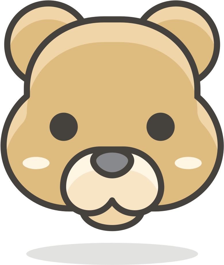 Bear Face Png Transparent Background - Drawing Clipart (1024x1024), Png Download