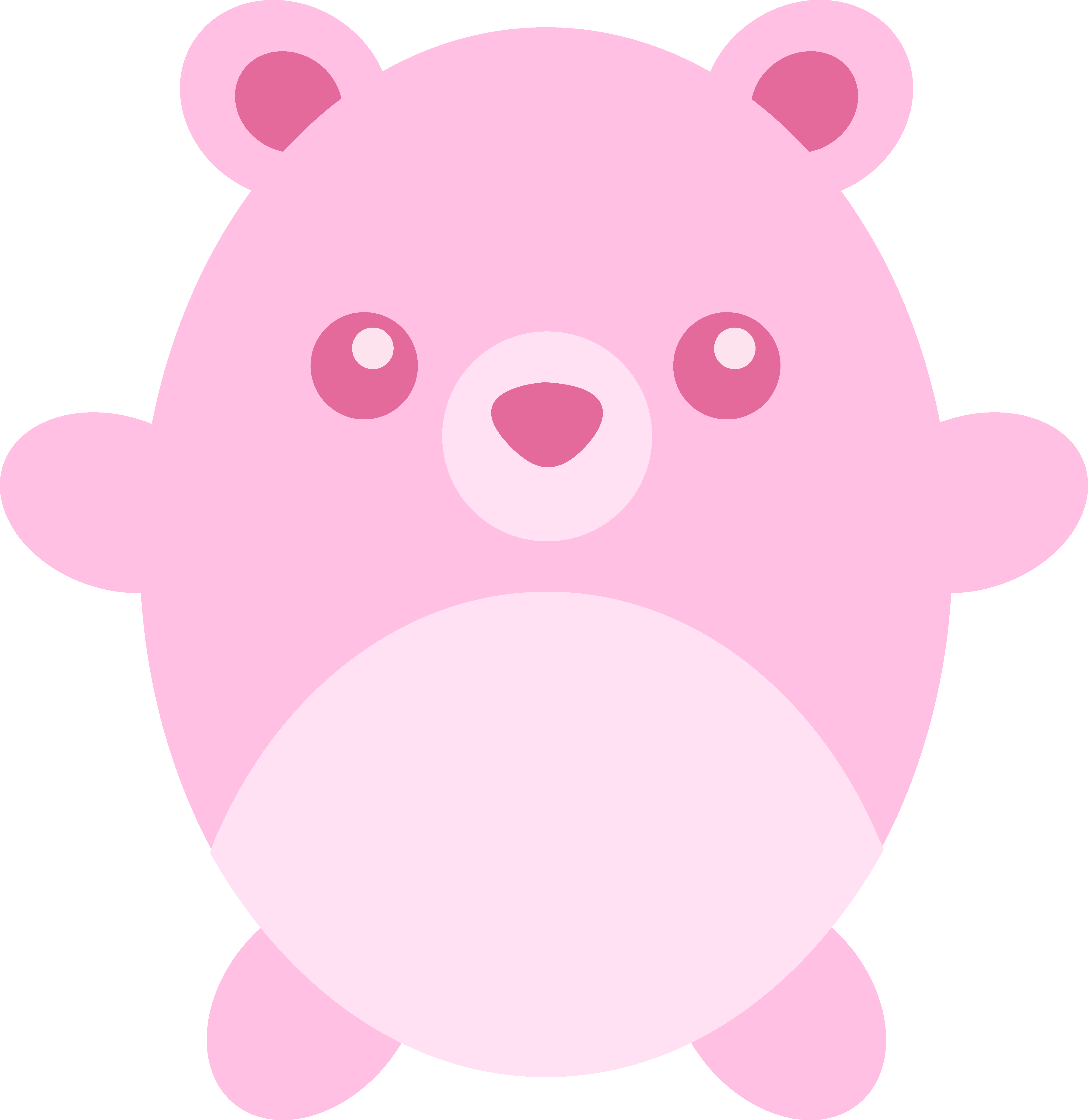 28 Collection Of Cute Pink Teddy Bear Clipart High - Teddy Bear Sweet Clipart - Png Download (4663x4800), Png Download