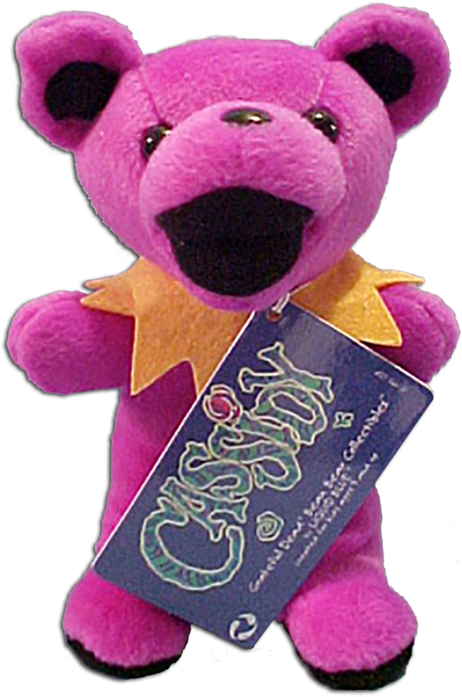 Click Here To Go To Our Collectible Liquid Blue Grateful - Grateful Dead Bear Pink Clipart (703x1015), Png Download